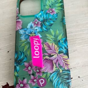 Loopy Case Tropical Floral Phone Case - Green and Pink
